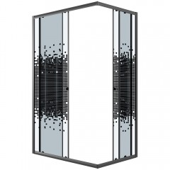 Душевое ограждение Niagara Eco NG-1018-14QBLACK