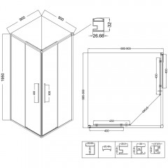Душевое ограждение Niagara Nova NG-3623-34