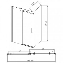 Душевое ограждение Vincea Como-N VSR-4CN8013CL