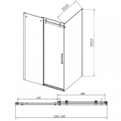 Душевое ограждение Vincea Como-N VSR-4CN1013CL