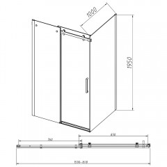 Душевое ограждение Vincea Como-N VSR-4CN1016CL