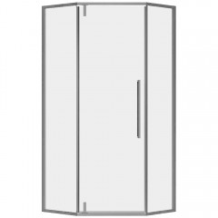 Душевое ограждение Vincea Slim-N VSP-4SN100CLGM
