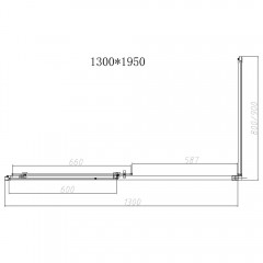 Душевое ограждение Vincea Slim-N VSR-4SN9013CLGM