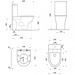 Унитаз Cerutti Bernina Tornado CT11133 безободковый