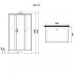 Душевая кабина Niagara Luxe 7772QG