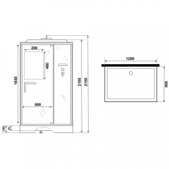 Душевая кабина Niagara Standart ST120/90/15Q