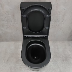 Унитаз Bloomix Black Barron 3.0 AD3091MBT/UF1 безободковый торнадо