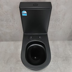 Унитаз Bloomix Black Barron 3.0 AD3091MBT/UF1 безободковый торнадо