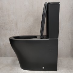Унитаз Bloomix Black Barron 3.0 AD3091MBT/UF1 безободковый торнадо
