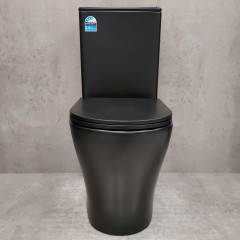 Унитаз Bloomix Black Barron 3.0 AD3091MBT/UF1 безободковый торнадо