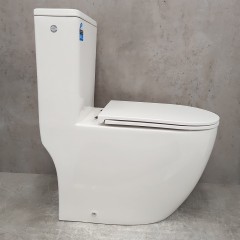 Унитаз Bloomix S-Class 3.0 2329TVV/UF1 моноблок безободковый торнадо вертикальный выпуск