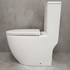 Унитаз Bloomix S-Class 3.0 2329TVV/UF1 моноблок безободковый торнадо вертикальный выпуск