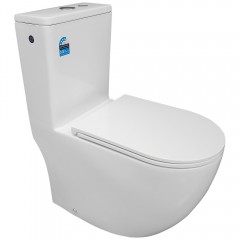 Унитаз Bloomix S-Line 3.0 2327T/UF1 Ceramic+ моноблок безободковый торнадо