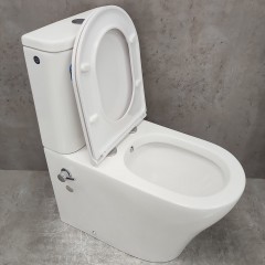 Унитаз Bloomix Barron AD3091RSB/UF1 Ceramic+ безободковый с функцией биде и смесителем