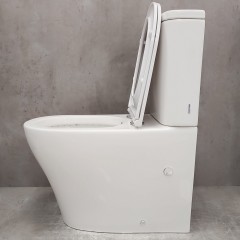 Унитаз Bloomix Barron AD3091RSB/UF1 Ceramic+ безободковый с функцией биде и смесителем