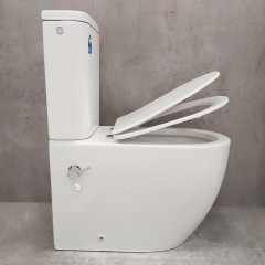 Унитаз Bloomix Major AD3089RSB/UF1 Ceramic+ безободковый с функцией биде и смесителем