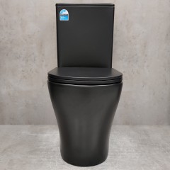 Унитаз Bloomix Black Barron 3.0 AD3091SBT/UF1 Ceramic+ безободковый торнадо с функцией биде и смесителем