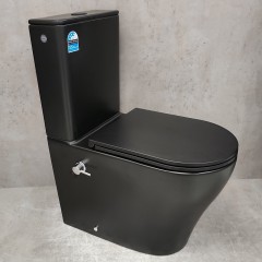 Унитаз Bloomix Black Barron 3.0 AD3091SBT/UF1 Ceramic+ безободковый торнадо с функцией биде и смесителем