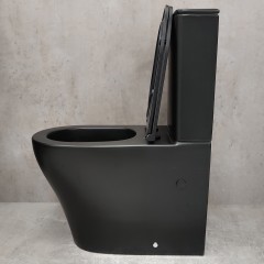 Унитаз Bloomix Black Barron 3.0 AD3091SBT/UF1 Ceramic+ безободковый торнадо с функцией биде и смесителем