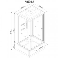 Душевая кабина AvaCan V5012