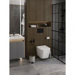Унитаз подвесной Teymi Helmi Pro Vortex T40310 безободковый торнадо