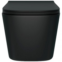 Унитаз подвесной Teymi Helmi Pro Vortex Black T40311 безободковый торнадо