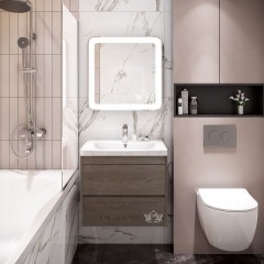 Зеркало Art&Max Latina AM-Lat-600-600-DS-F