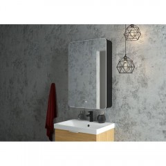 Зеркало-шкаф Art&Max Lecce AM-Lec-560-850-1D-L-DS-F-Nero