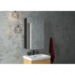 Зеркало-шкаф Art&Max Lecce AM-Lec-560-850-1D-R-DS-F-Nero