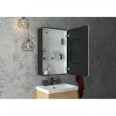 Зеркало-шкаф Art&Max Lecce AM-Lec-560-850-1D-R-DS-F-Nero