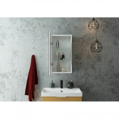 Зеркало-шкаф Art&Max Techno AM-Tec-350-650-1D-L-DS-F