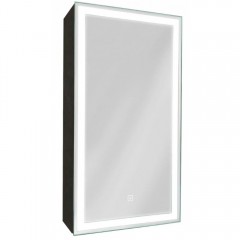 Зеркало-шкаф Art&Max Techno AM-Tec-350-650-1D-L-DS-F-Nero