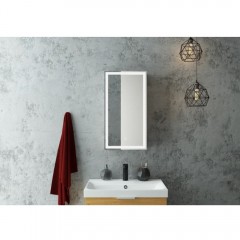 Зеркало-шкаф Art&Max Techno AM-Tec-350-650-1D-R-DS-F-Nero