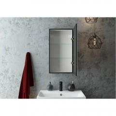 Зеркало-шкаф Art&Max Techno AM-Tec-350-650-1D-R-DS-F-Nero