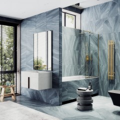 Шторка на ванну MaybahGlass MGV-126-3у