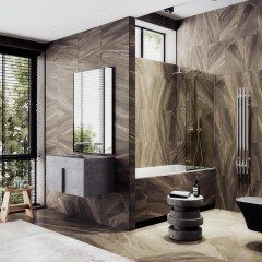 Шторка на ванну MaybahGlass MGV-250-4у
