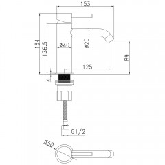 Смеситель для раковины SantiLine SL-9003