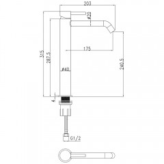 Смеситель для раковины SantiLine SL-9004