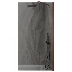 Шторка на ванну MaybahGlass MGV-78-2ш