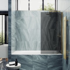 Шторка на ванну MaybahGlass MGV-80-3ш
