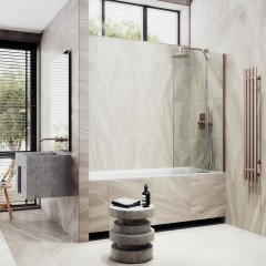 Шторка на ванну MaybahGlass MGV-59-2ш