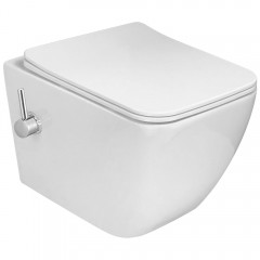 Инсталляция TECE 9400413 + унитаз Esbano Leon-WBN безободковый с биде и смесителем