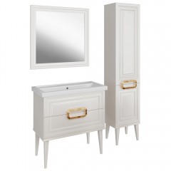 Комплект мебели ASB-Mebel Летиция 80 белый/золото
