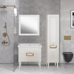 Комплект мебели ASB-Mebel Летиция 80 белый/золото
