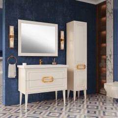 Комплект мебели ASB-Mebel Летиция 100 белый/золото