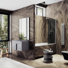 Шторка на ванну MaybahGlass MGV-773-5