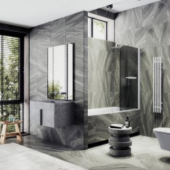 Шторка на ванну MaybahGlass MGV-774-1