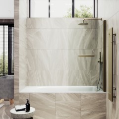 Шторка на ванну MaybahGlass MGV-776-2