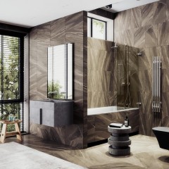 Шторка на ванну MaybahGlass MGV-573-4