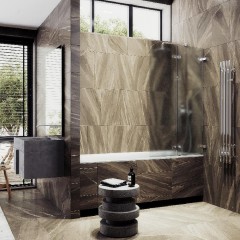 Шторка на ванну MaybahGlass MGV-574-4